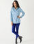 Likethemd met minimalistische print (marine / felblauw)