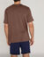 Pyjama short jersey coton manches courtes (taupe / marine)