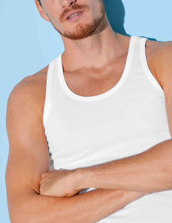 Singlet - herenondergoed, set van 2 (wit)