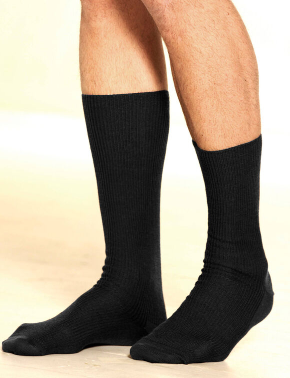 Chaussettes sp&eacute;ciales circulation - lot de 2 paires (noir)