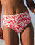 Bedrukte bikinislip met hoge taille Linao (grenadine / ecru)