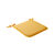 Galette de chaise unie forme carrée - lot de 2 (moutarde)