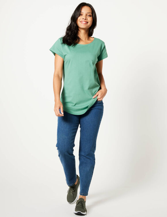 Tee-shirt manches courtes (vert jade)