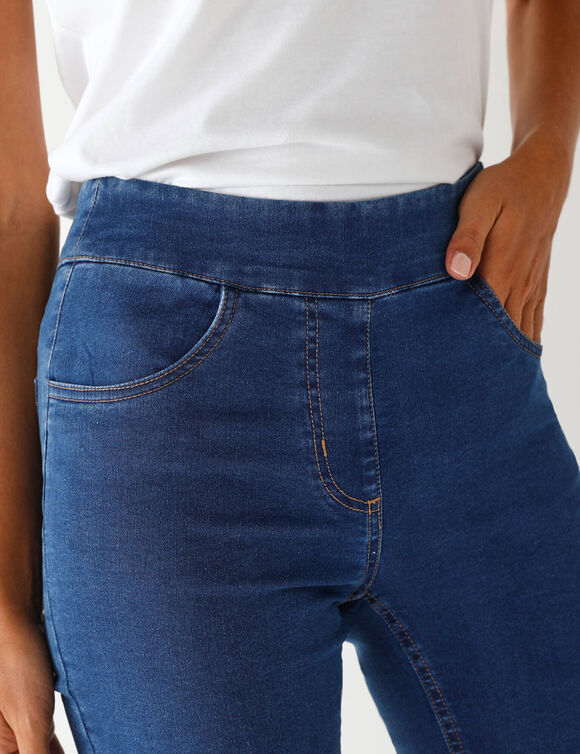 Jegging droit denim ultra stretch (stone)