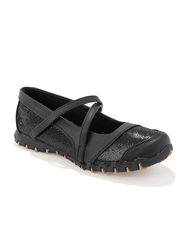 Ballerines de sport ultra-souples - noir pailleté (noir)