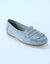 Soepele mocassins in microvezeltextiel (blauw)