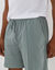 Bermuda en piqu&eacute; de coton (grijsgroen)