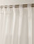 Panneau voile uni finition pattes (ivoire)