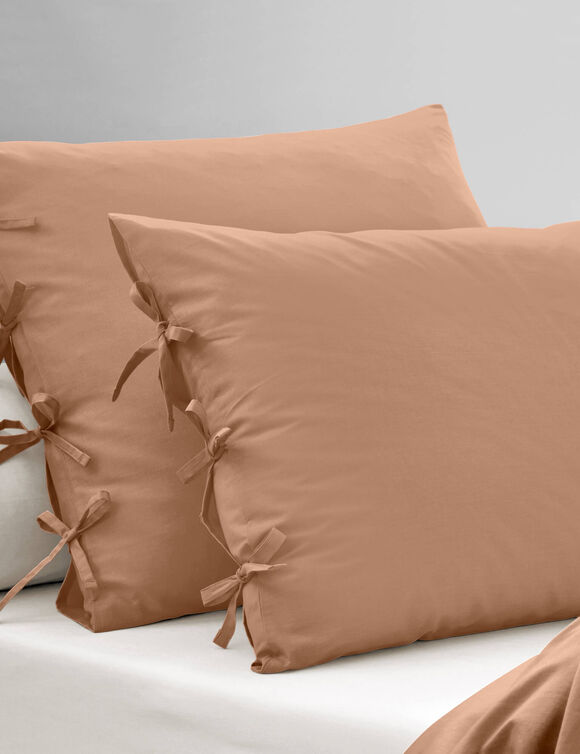 Effen beddengoed - katoenbatist, 72 draden/cm&sup2; (praline)