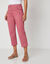 Pantacourt droit stretch (rose)