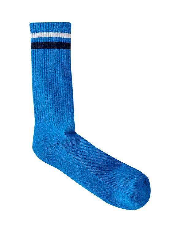 Chaussettes côtelées - lot de 3 paires (bleu)