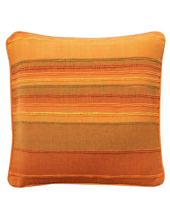 Veelkleurig artisanaal geweven kussenhoes - set van 2 (oranje)