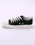 Sneakers in canvas, met veters (zwart)