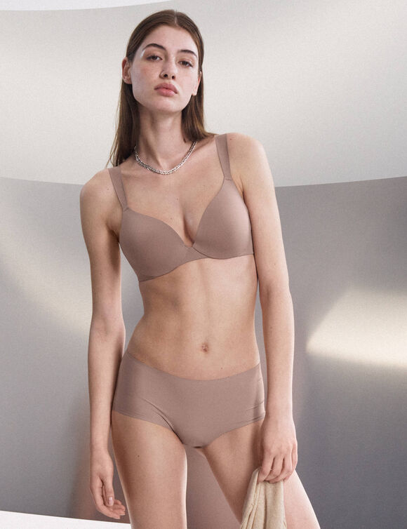 Soutien-gorge invisible «Body Make-up illusion » - avec armatures souples (chocolat)