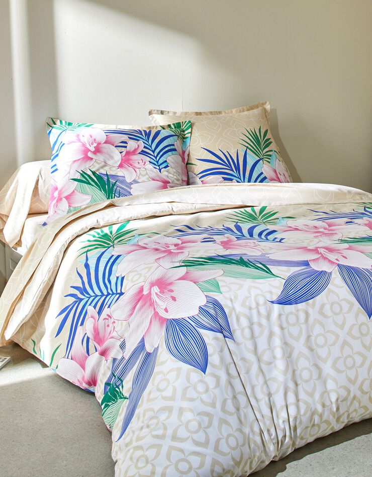 Linge de lit Hawaï en coton (sable)