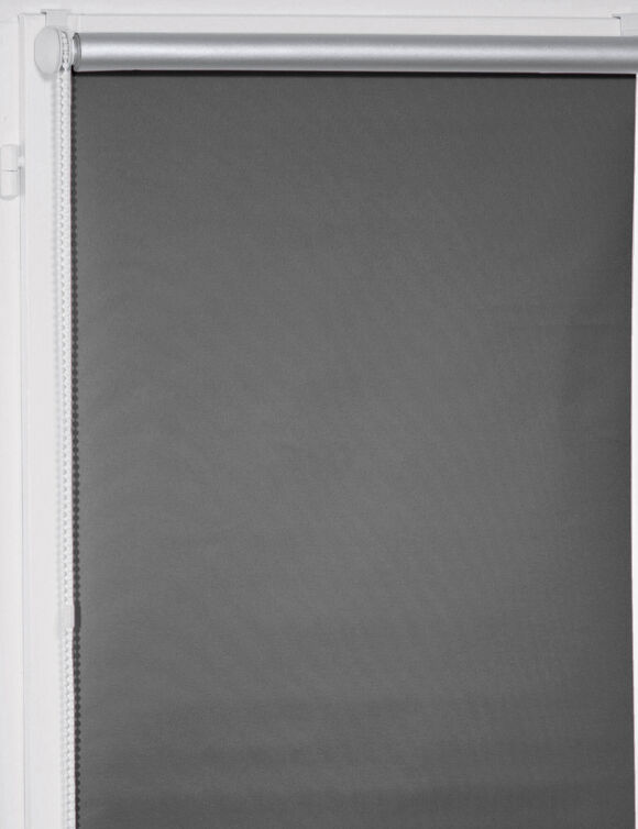 Verduisterend rolgordijn om vast te klikken (grijs)