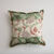 Coussin carr&eacute; imprim&eacute; indien (vert)