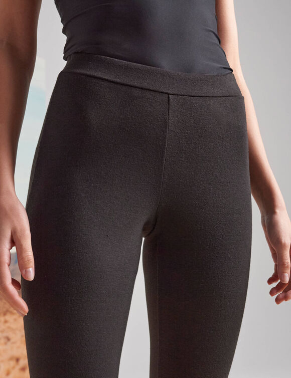 Legging, boutons fantaisie (noir)