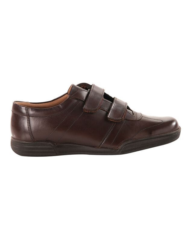 Derbies scratchées en cuir (marron)