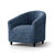 Bi-rekbare hoes in microvezel, effen faux-uni effect, voor kuipzetel (blauw)