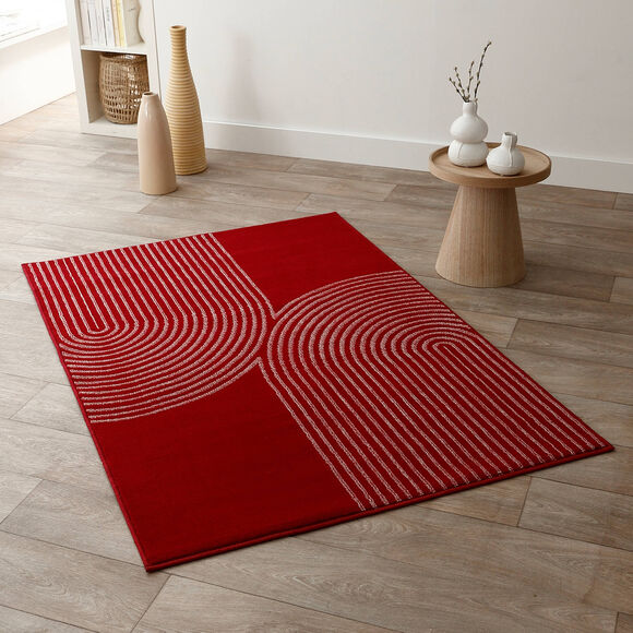 Tapis motif double arche (terracotta)