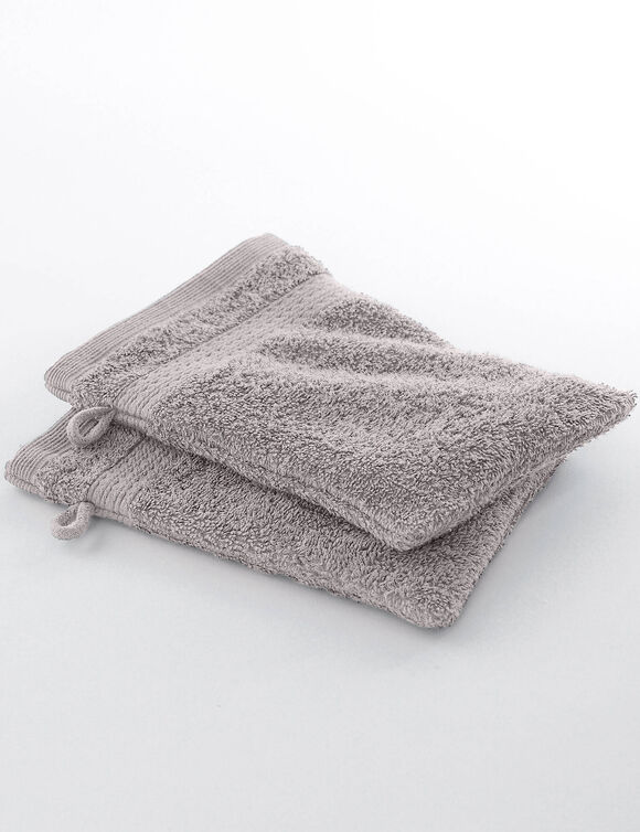 Éponge coton issu de l'agriculture biologique (taupe)