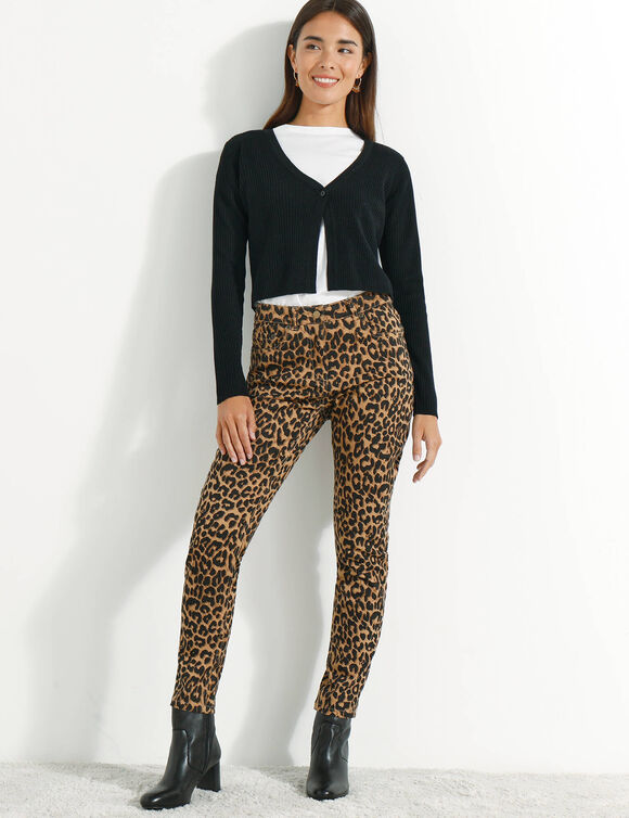 Gilet boléro, maille côtelée (noir)