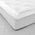Drap-housse uni flanelle bonnets 32 cm (wit)