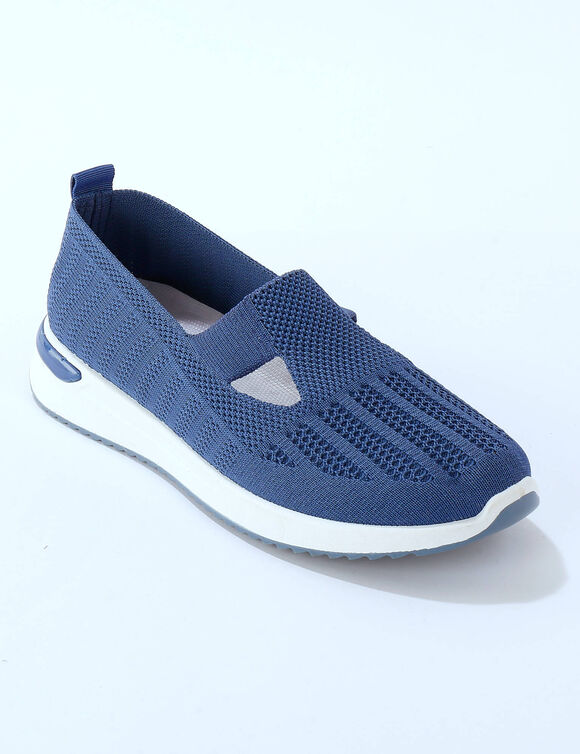 Comfortabele sneakers in mesh (blauw)