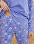 Pyjama pantalon imprimé fleurs - pur coton (lavande) Pyjama pantalon imprimé fleurs - pur coton (lavande)
