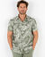 Shirt met korte mouwen (kaki / ecru)