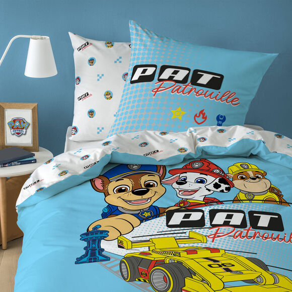 Parure de lit Pat Patrouille Car&reg; coton (bleu)