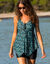 Lange bikinishort Langosta (smaragd / zwart)