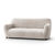 Housse bi-extensible microfibre gaufrée graphique pour fauteuil et canapé (beige)