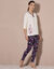 Pyjamashirt met lange mouwen (ecru)