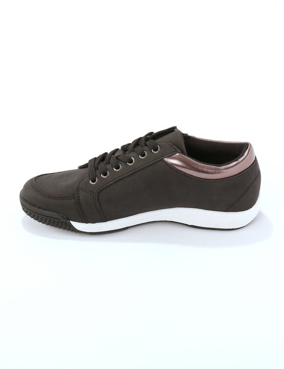 Tennis basses à lacets (noir)