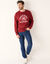 Praktische sweater met ronde hals, met ritsen opzij (rood)