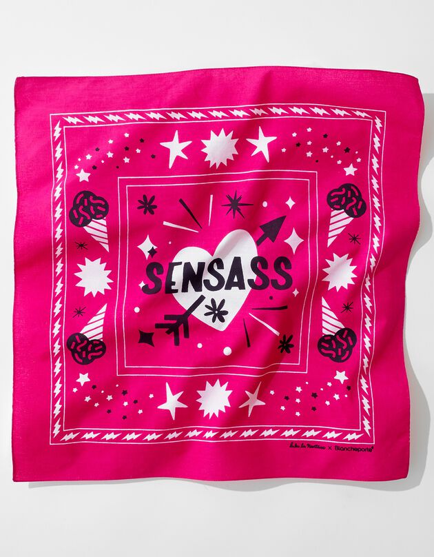 Foulard met bandanaprint, collectie Lulu la Nantaise (fuchsia) Foulard met bandanaprint, collectie Lulu la Nantaise (fuchsia)