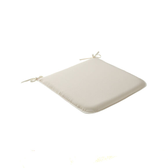 Effen stoelkussentje, vierkant model - set van 2 (beige)