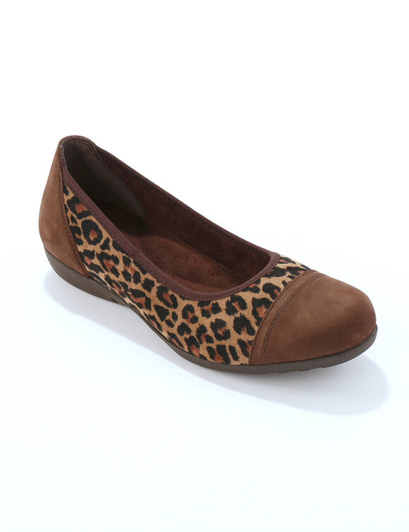 Sneakers in leer (bruin)