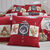 Linge de lit Chalet flanelle (rouge)