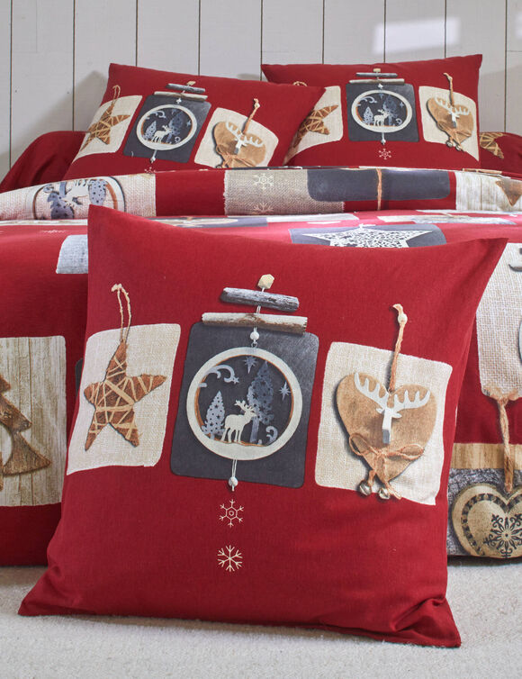 Bedlinnen Chalet, flanel (rood)