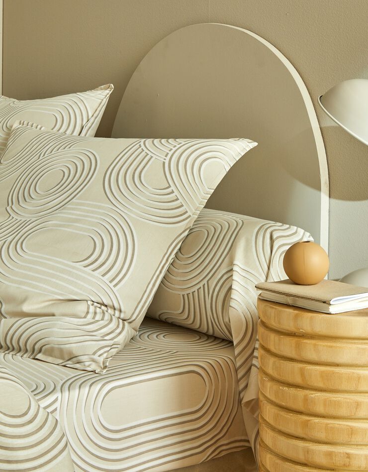 Linge de lit Vanua en coton (sable)