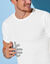 Tee-shirt sous-v&ecirc;tement homme col rond - lot de 6 (blanc)