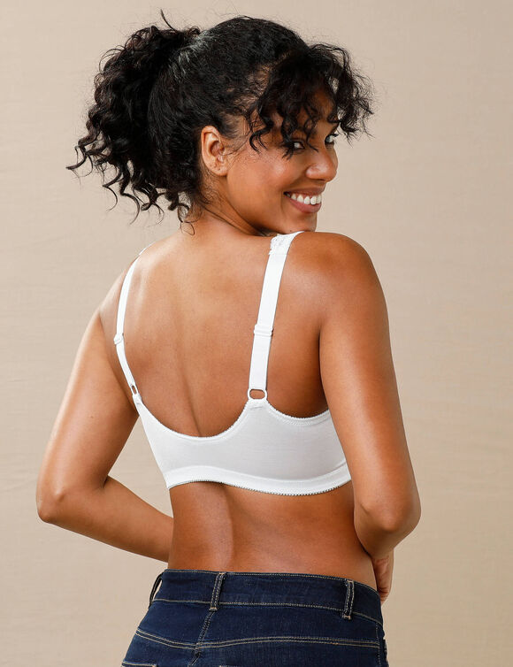 Soutien-gorge ouverture devant dentelle Salford - sans armatures (blanc)