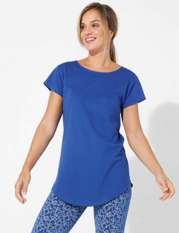 Tee-shirt manches courtes (bleu indigo)