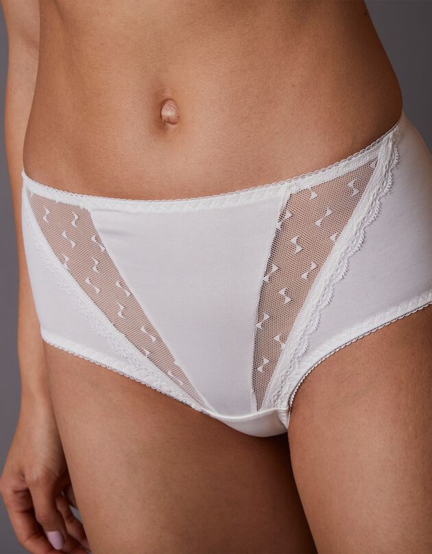Culotte maxi coton uni Casma – lot de 2 (ivoire)