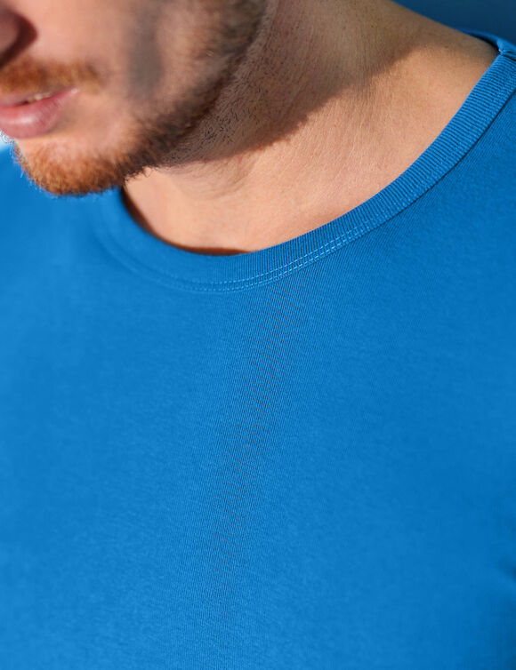 T-shirt sous-vêtement homme col rond - lot de 3 (bleu)