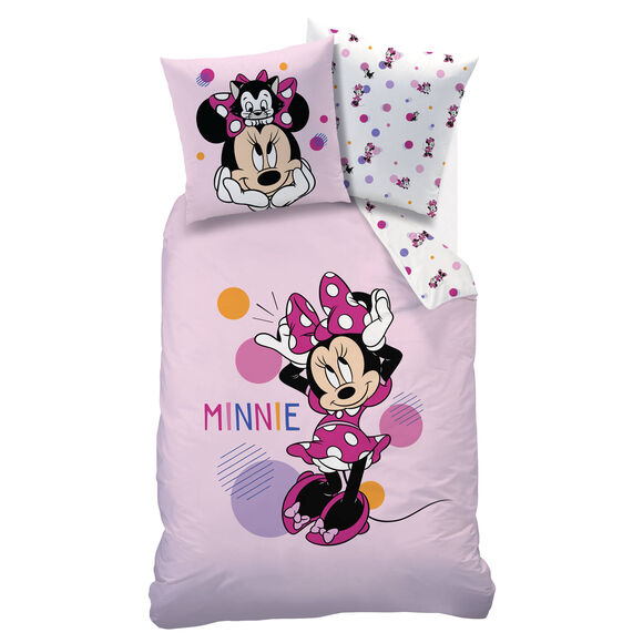 Bedset Minnie® - katoen (roze)