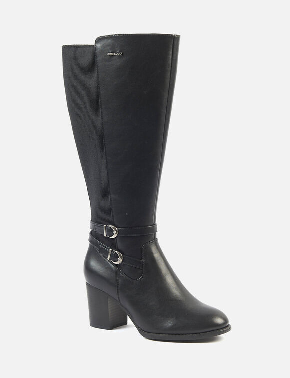 Bottes &agrave; talon MARTA 2XL (noir)